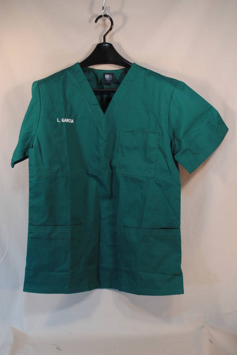 3 新品 半袖 医療用ワークシャツ Garcia MG Med Gear社製 XS ポリ40% 綿60%拍卖