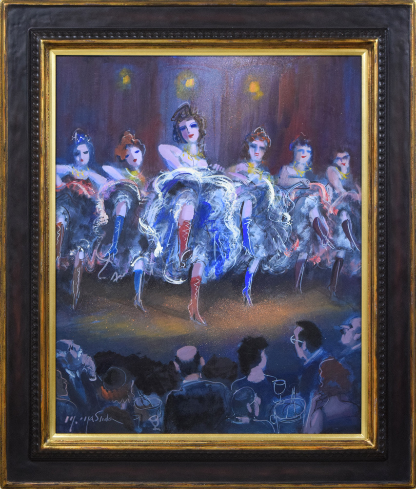 増田 誠「フレンチカンカン」油絵・F15号■サロン・ドートンヌ会員■釧路が育んだ世界の画家【小竹美術】真作保証拍卖