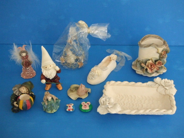 【ハンドメイド】★紙粘土オーナメントいろいろセット★サンタ/男の子/女の子/動物/ペン立て/小物入れ/マグネット/他 まとめ売り 拍卖