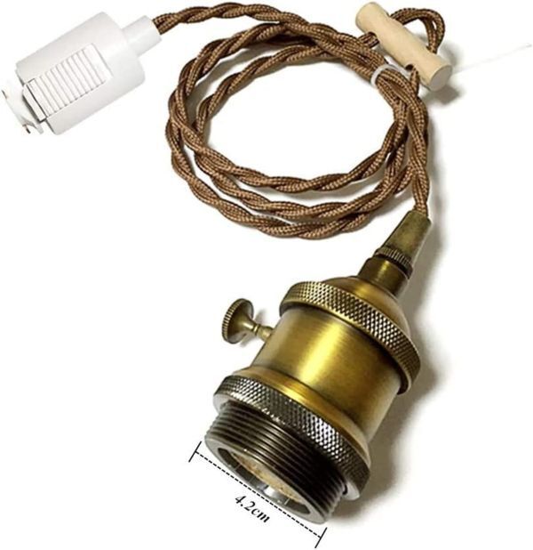 OTD【ダクトレール式】ペンダントライト E26口金 1灯 エジソン電球 LED電球対応可能 100cm調節可能 電球ソケット 照明器具 天井照明拍卖