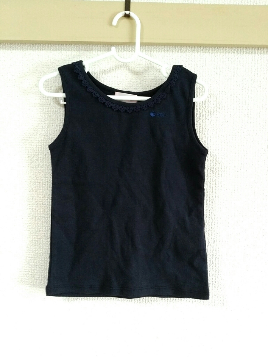 【新品】mezzo piano(メゾピアノ)タンクトップ 120拍卖