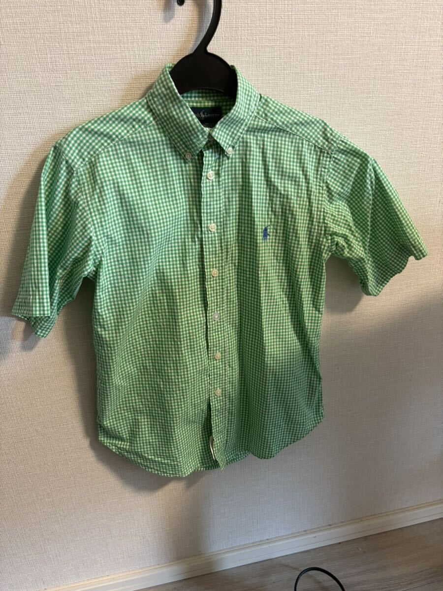 ラルフローレン 半袖シャツ キッズSサイズ 8.9.10歳相当 150サイズ位 男の子 即決あり拍卖