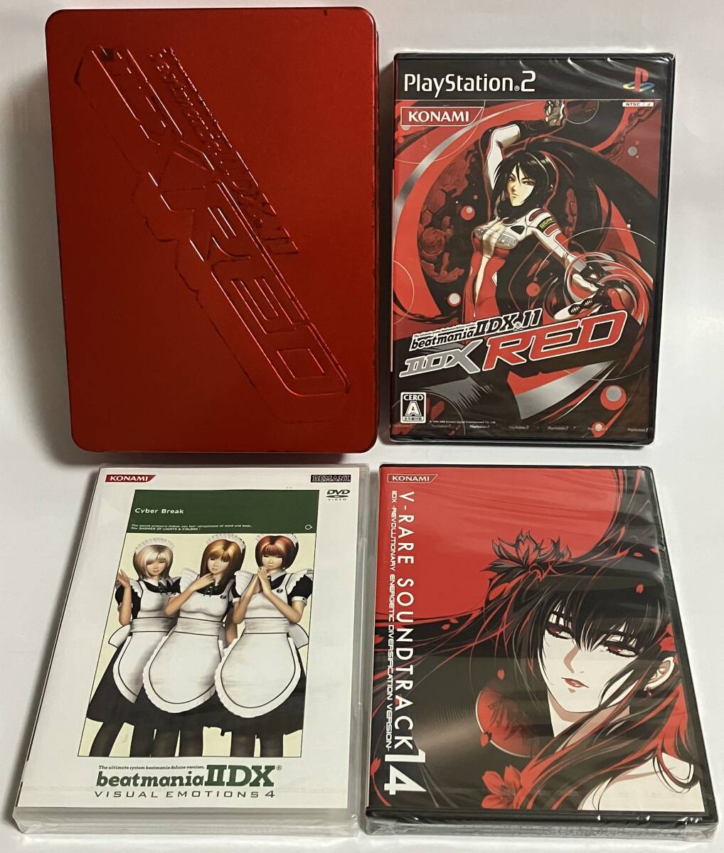 未開封 PS2 beatmania ⅡDX 11 ⅡDX RED 特別版 コンプリートセット ビートマニア 弐寺 レッド プレステ2拍卖