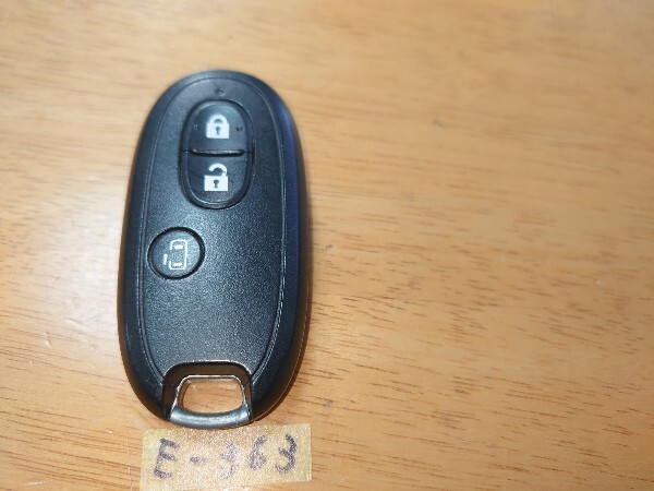 E-363 SUZUKI スズキ純正 MK21S パレット ML21S ルークス 片側パワスラ 007YUUL0212 3ボタン スマートキー キーレス 周波数確認済み拍卖