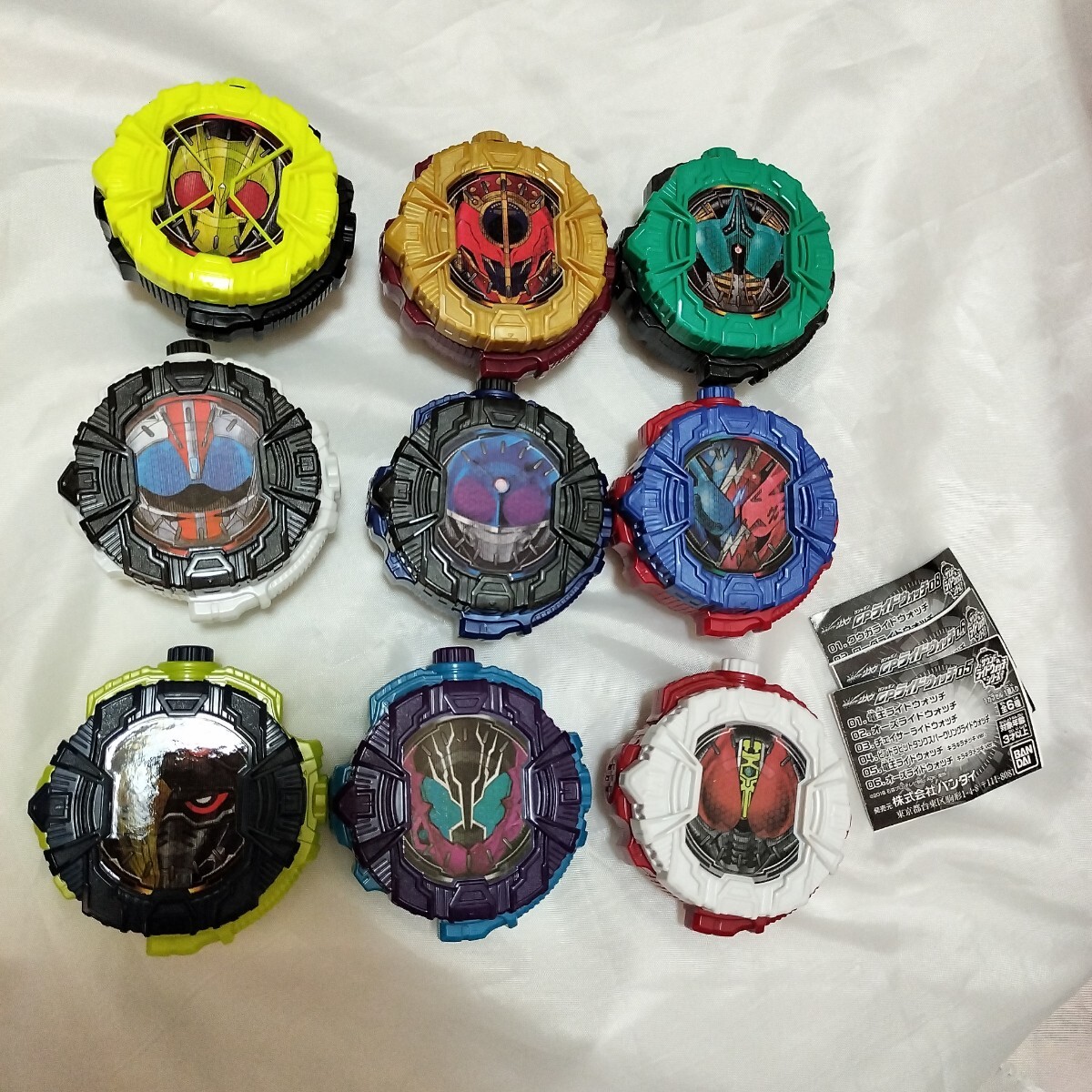 仮面ライダージオウ ライドウォッチ まとめ売り 9 特典ゼロワンライドウォッチ拍卖