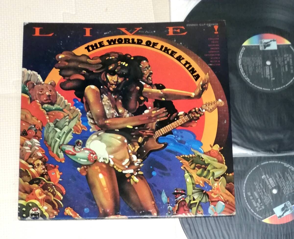 LP THE WORLD OF IKE & TINA LIVE!アイクとティナの世界 実況録音盤/ティナターナー/LLP-93095B/2枚組拍卖
