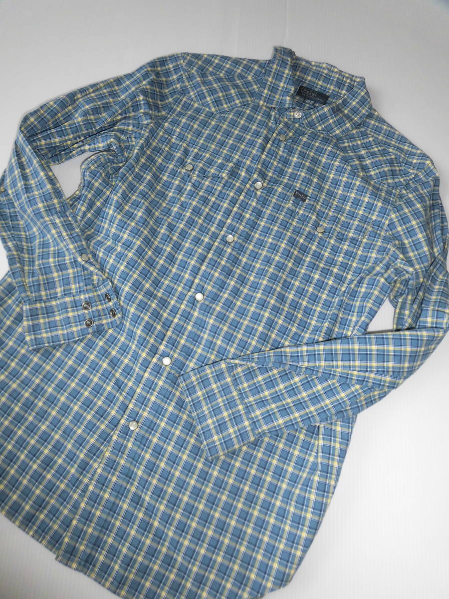 160♪ラルフローレン♪チェック柄シャツ☆拍卖