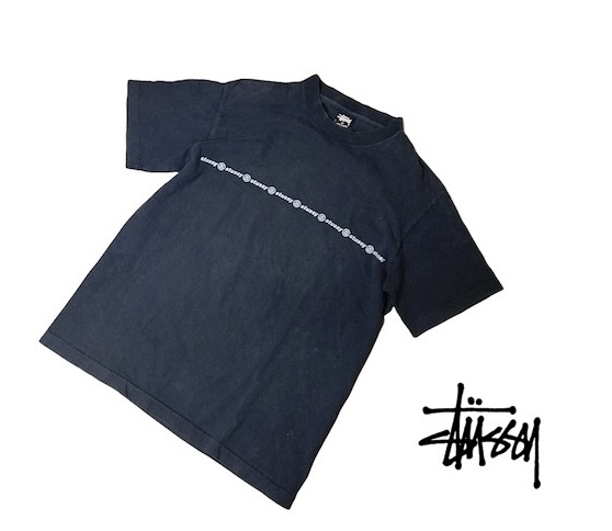 TK ビンテージ 90s ステューシー STUSSY オールドタグ USA製 シングルステッチ Tシャツ フェード感拍卖