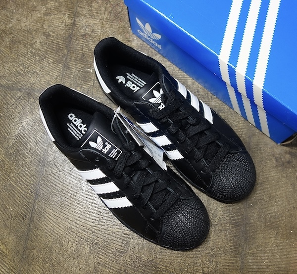 TK 新品 デッドストック 2011年製 adidas スーパースター 2 アディダス us9 270 黒 ブラック SSⅡ インドネシア製拍卖