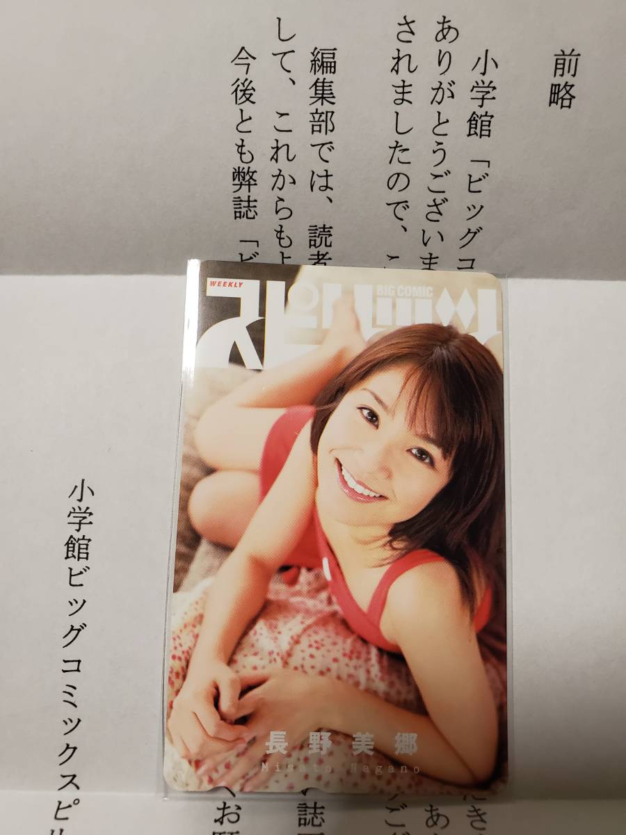 スピリッツ 抽プレ品 テレカ 長野美郷 拍卖