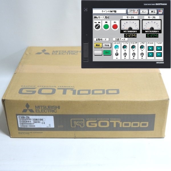 三菱電機 タッチパネル 表示器 GOT1000 GT1685M-STBA 未開封 2014年製 GT16モデル 12.1型 MITSUBISHI ≡DT3089拍卖