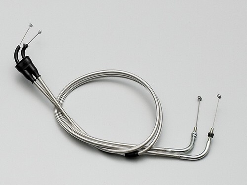 XJR400/S/R/R2(98-00)用 ロング・スロットルケーブルW(+5cm/メッシュ調) |ハリケーン拍卖