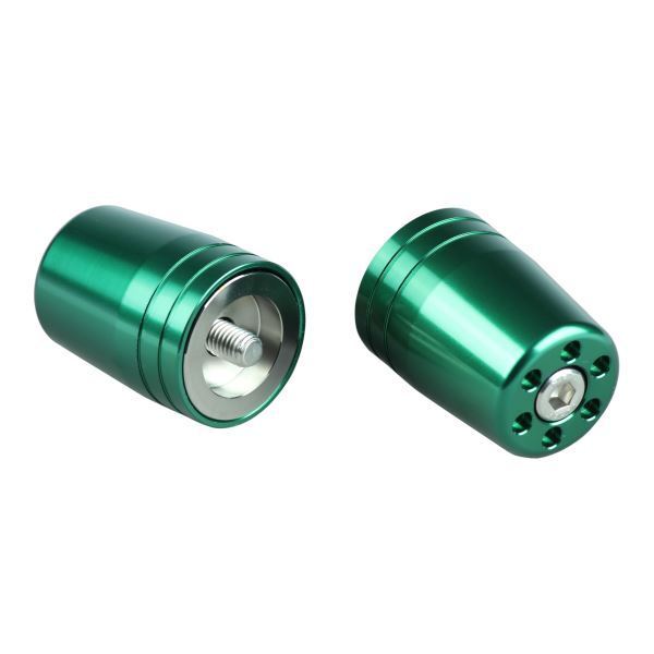 ZRX1200R/ZRX1200S(-2008) 用 ウルトラヘビーバーエンドキャップ M8タイプ ダークグリーン|ポッシュフェイス/POSH拍卖