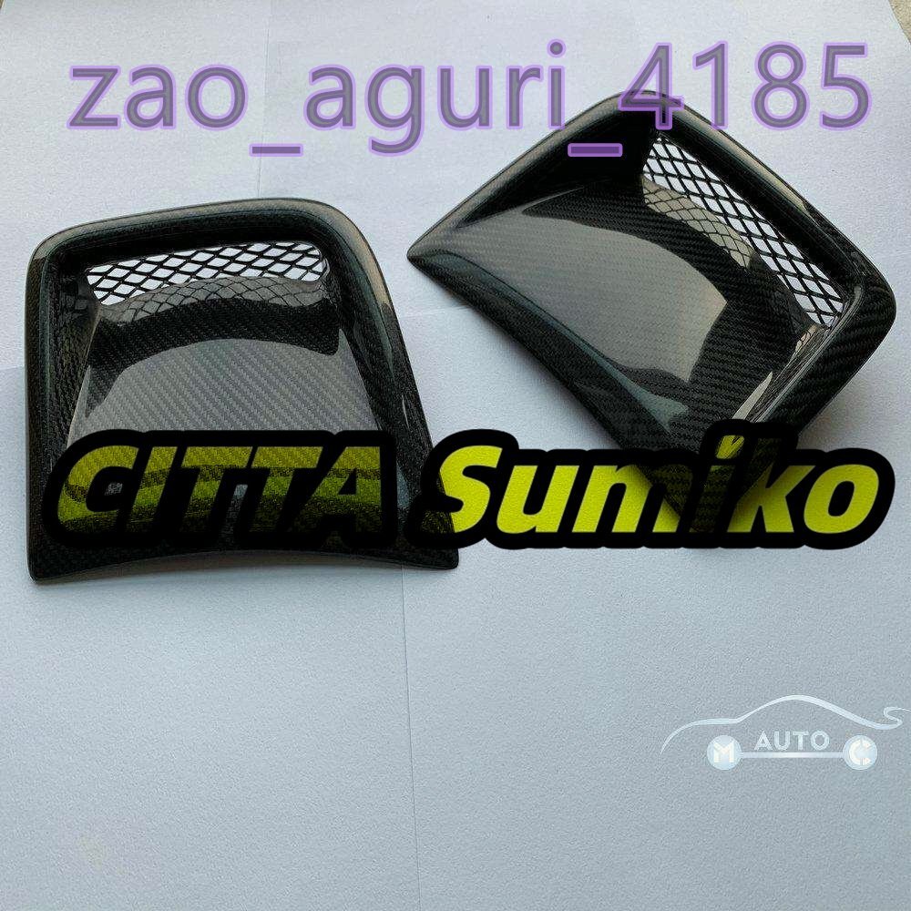 カーボンフロントサイドバンパースクープエアダクトベントペア スバルインプレッサSTI WRX 2008-2014拍卖