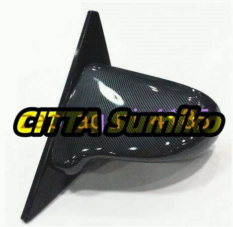 ホンダ 92-00 EG/EK GFOR シビック 4Dr JDM カーボンファイバールックスプーン手動サイドミラー左 + 右拍卖