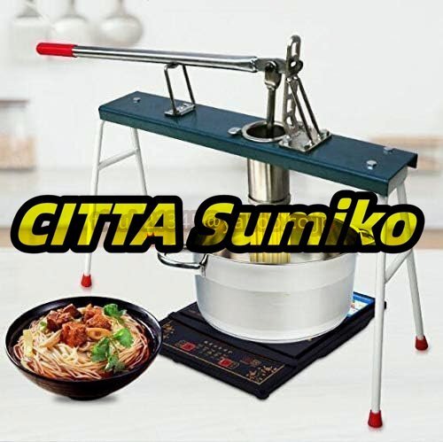 手動パスタメーカー 製麺機 水洗える ステンレス製麺筒 そば/うどん/生パスタなど より高効率 連続プレス可能 5段ラダープレス 家庭用拍卖