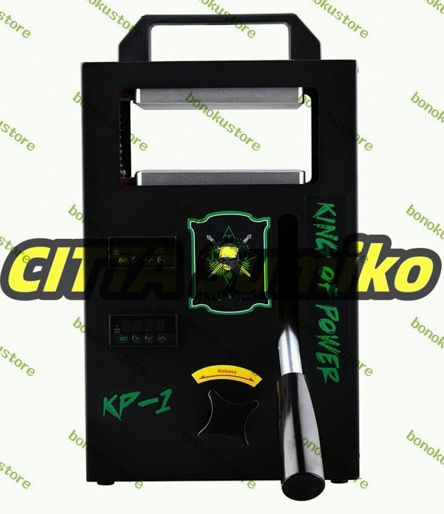 植物油プレス 油圧ロジンプレス機4TONの電力デュアル温度制御加熱プレート花ワックスオイルPre抽出ツールキット400W ミニヒートプレス拍卖