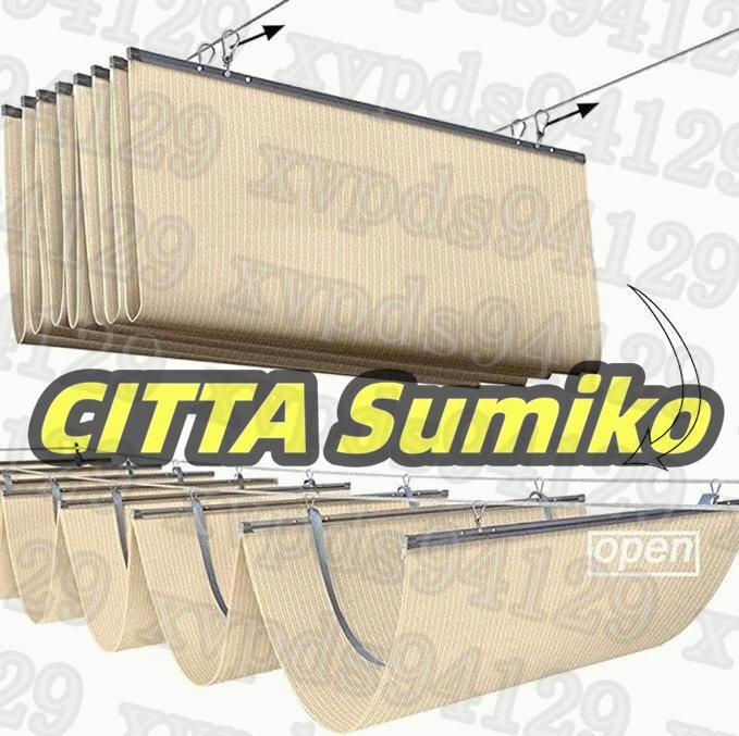 日除けサンシェード ベランダサンシェード 波日よけ 透過日よけ 換気キャノピー 庭用サンシェード サンシェード4*4m拍卖