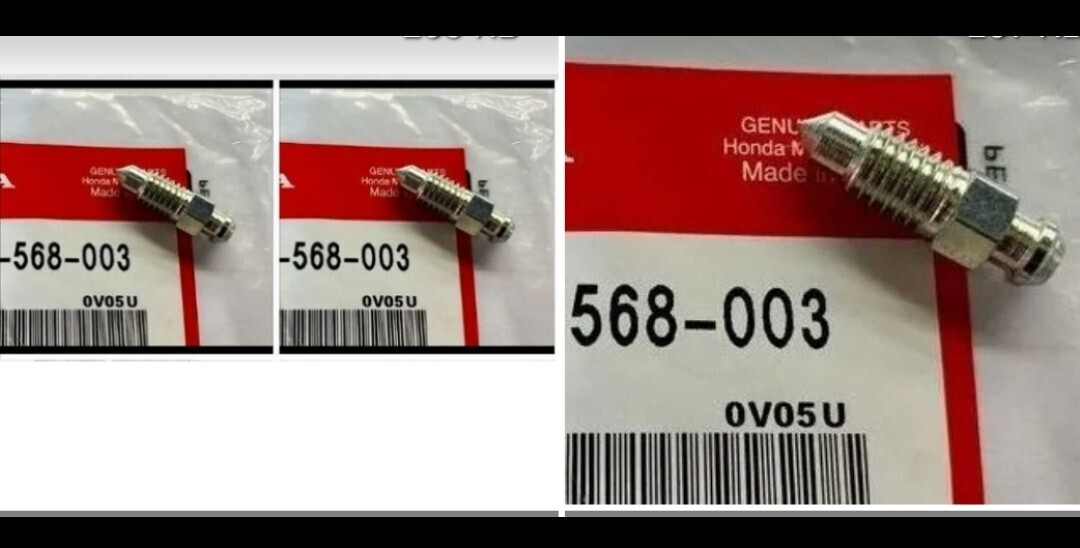 ペイペイ送料込みCBX1000 後期型フロント リアー ブレーキ キャリパー エアー抜き ボルト3個拍卖