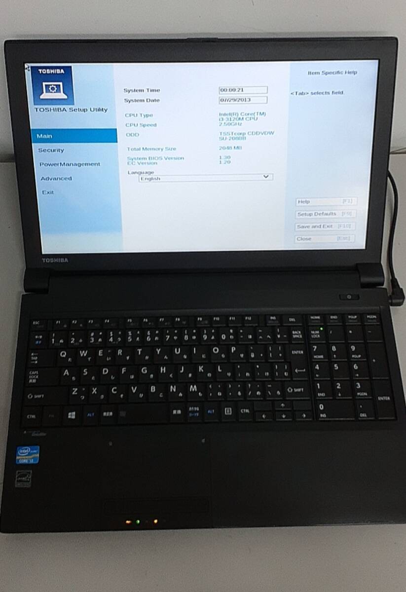 東芝 Dynabook/ノートPC/CPU i5-3120/メモリ 2GB拍卖