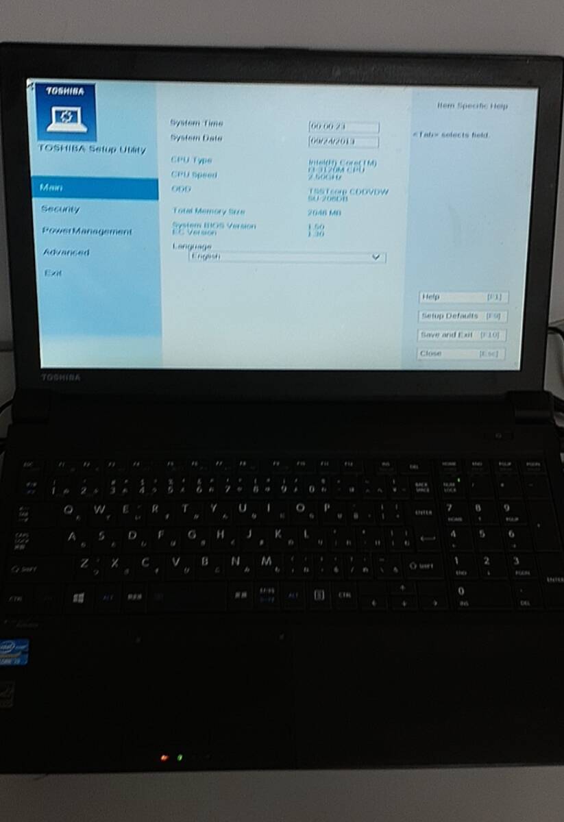 東芝dynabook/ノートPC/CPU i3-3120M/メモリ 2GB拍卖