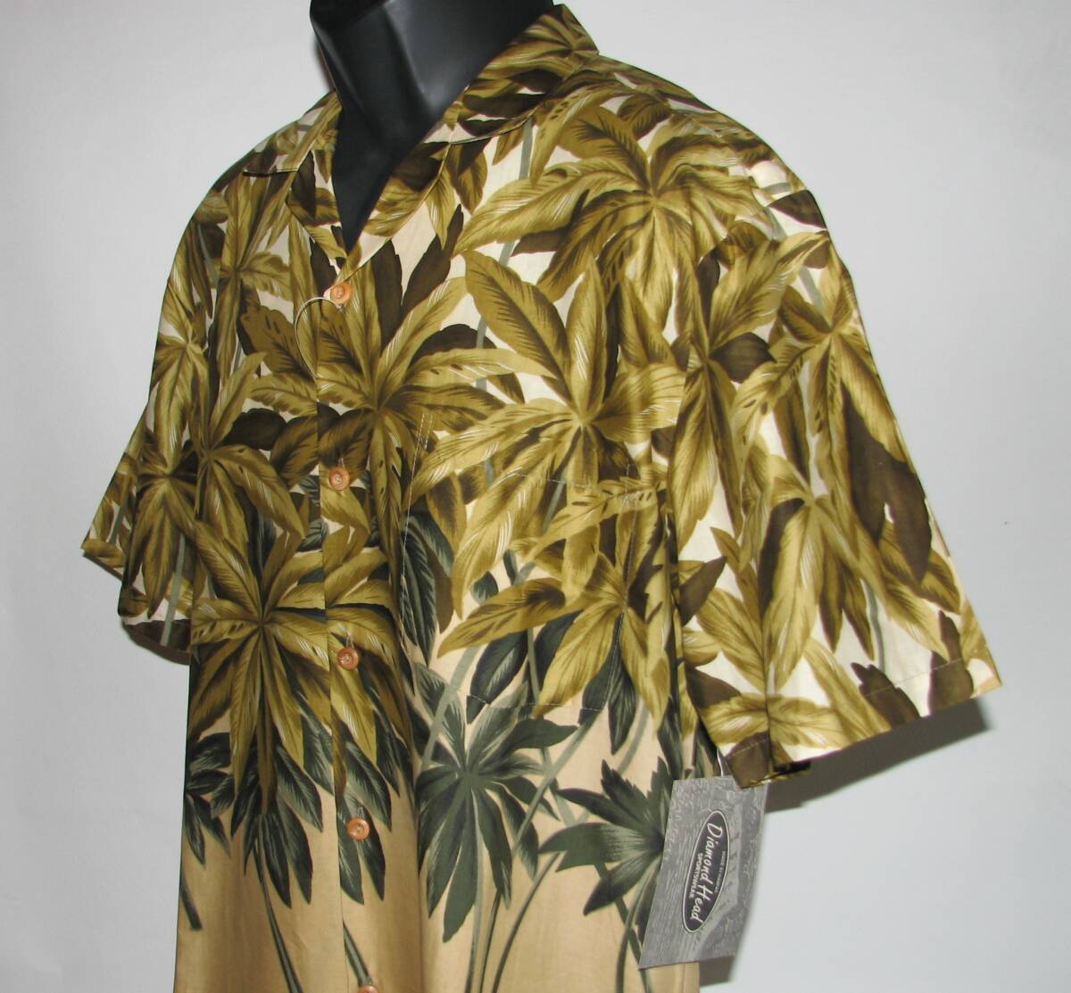 「未使用品」ダイヤモンドヘッド スポーツウエアー ビンテージ ハワイアンシャツ サイズMEDIUM 綿100% 拍卖