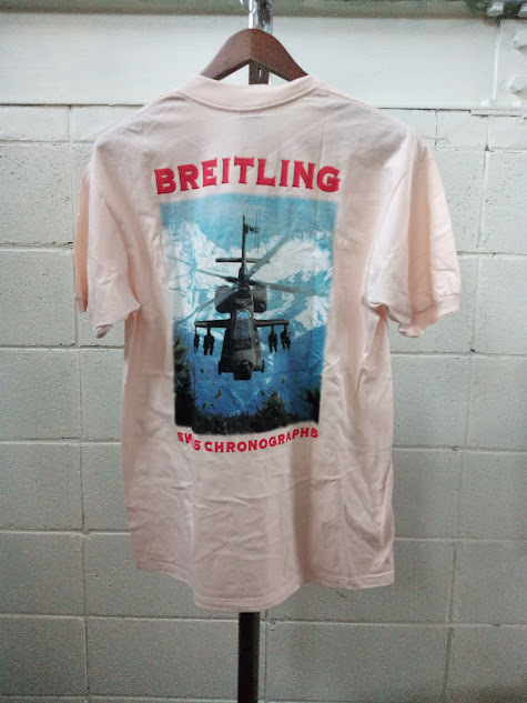 ◇ブライトニング Tシャツ/Lサイズ 古着 半袖 ミリタリー プリントシャツ ピンク メンズ ファッション拍卖