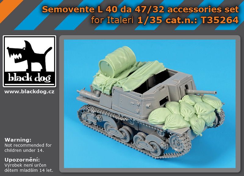 ブラックドッグ T35264 1/35 セモベンテ L 40 da 47/32 アクセサリーセット(イタレリ用)拍卖