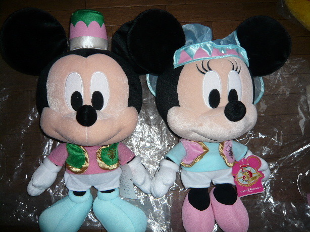 TDS 5周年 ワゴンゲーム ぬいぐるみ ミッキー ミニー 非売品 拍卖