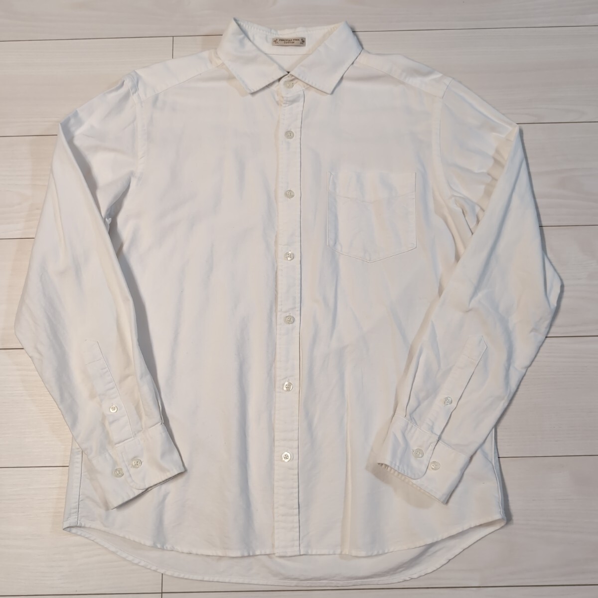 エディーバウアー ペルビアン ピマ コットン オックスフォード シャツ M eddie bauer 長袖シャツ拍卖