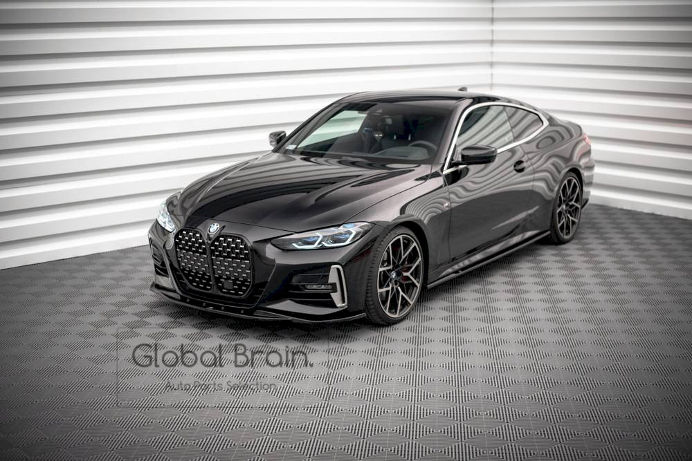 BMW 4シリーズ Mスポーツ G22 (2020-) フロント スプリッター スポイラー ver.1 / リップ エプロン バンパー ディフューザー スカート拍卖