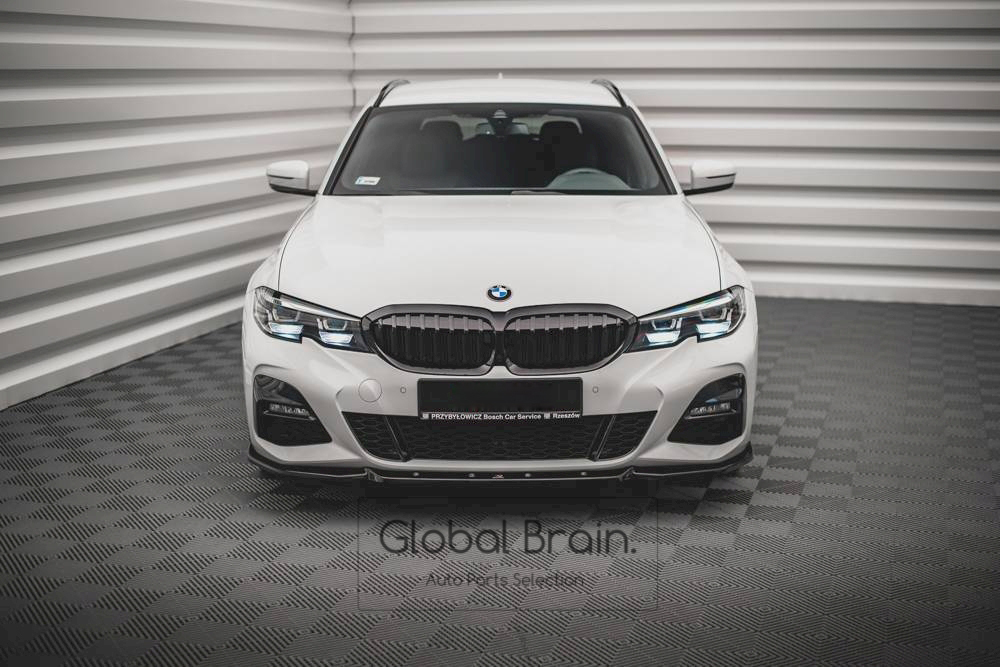 BMW 3シリーズ G20 G21 M-スポーツ (2018-) フロント スプリッター スポイラー ver.5 / リップ バンパー ディフューザー スカート エアロ拍卖