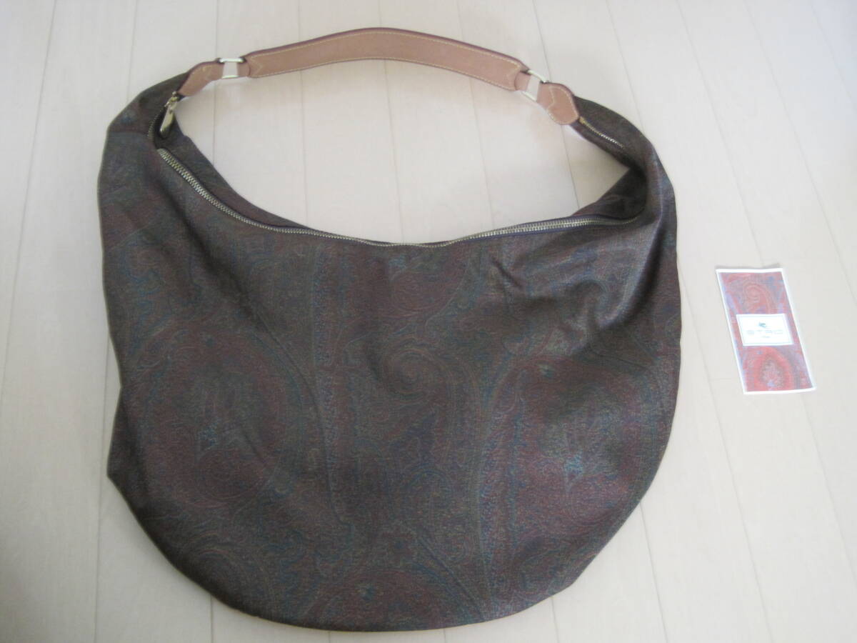 エトロ ETRO ナイロン×レザー ショルダーバッグ拍卖