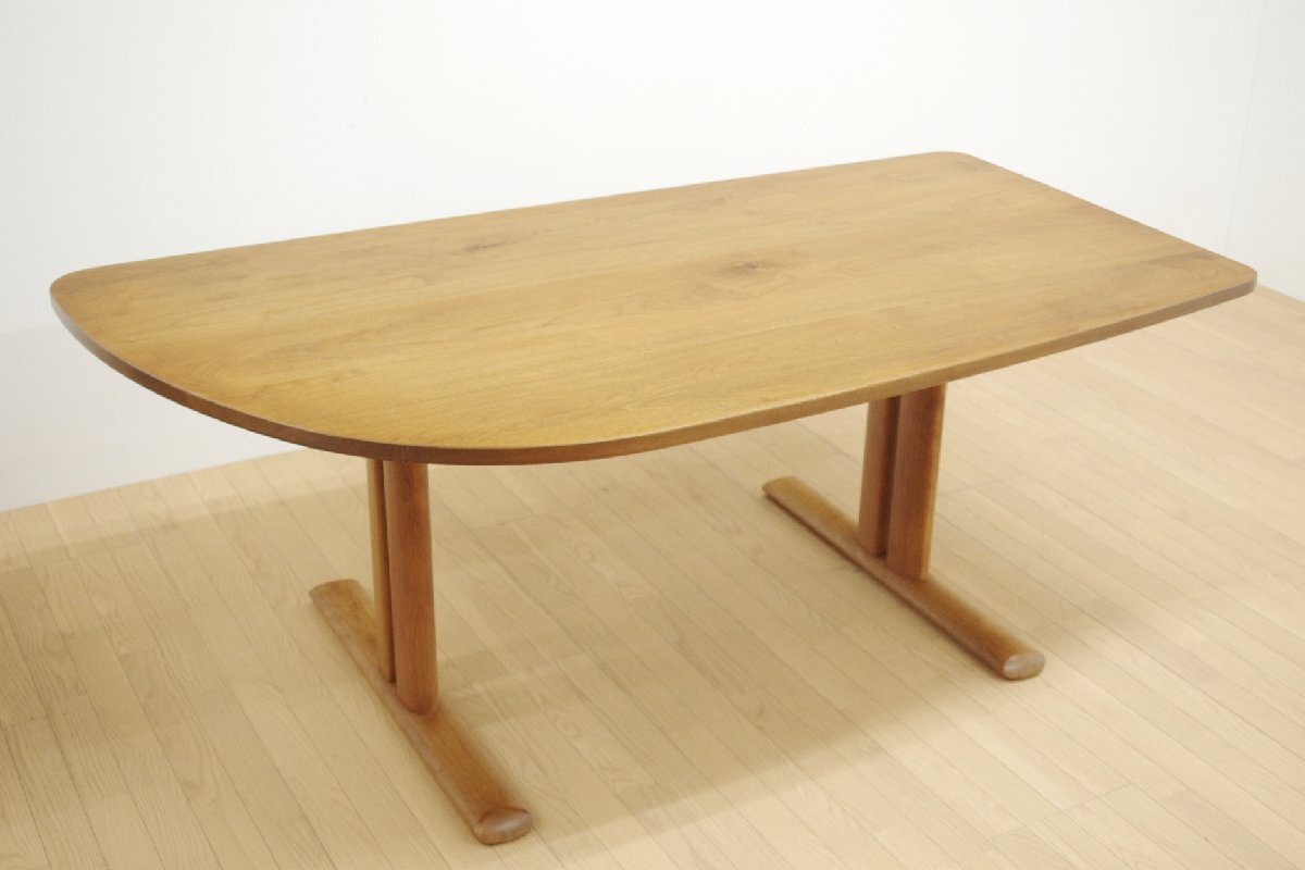 飛騨の家具 シラカワ shirakawa ウォールナット無垢材 ダイニングテーブル W189.5cm 4人~6人向け 変形 食卓 机 ワークテーブル拍卖