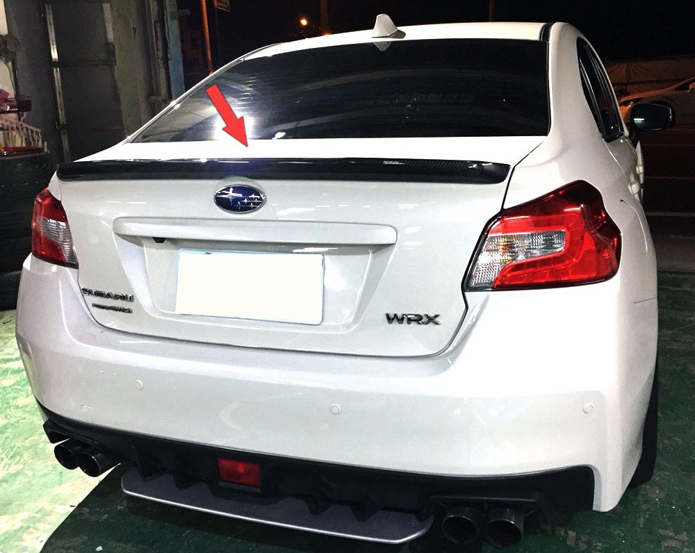 2015-2021 スバル WRX STI S4 VA セダン エアロ 未塗装の素地 リアスポイラー トランクスポイラー OE TYPE FRPの材質拍卖