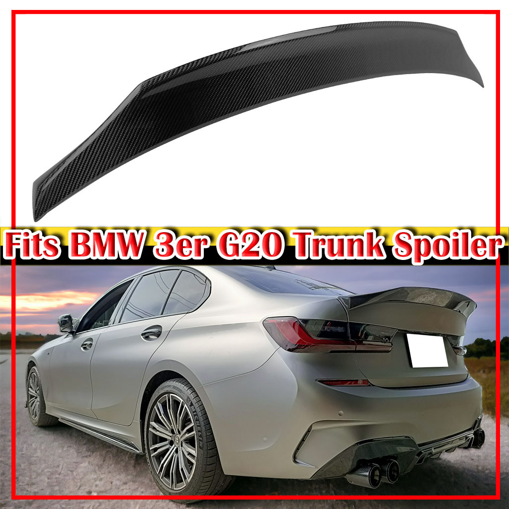 2019-2024 BMW 3シリーズ G20 G80/M3 セダン 本物のカーボン X TYPE リアトランクスポイラー エアロ ウイング スポイラー拍卖