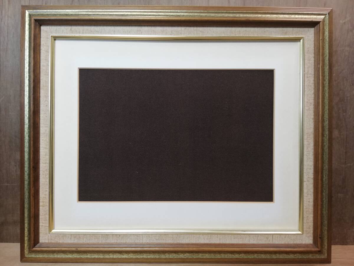 ヴィンテージ 木製 装飾額 68cm×56cm ゴールド 装飾額縁 額縁 拍卖