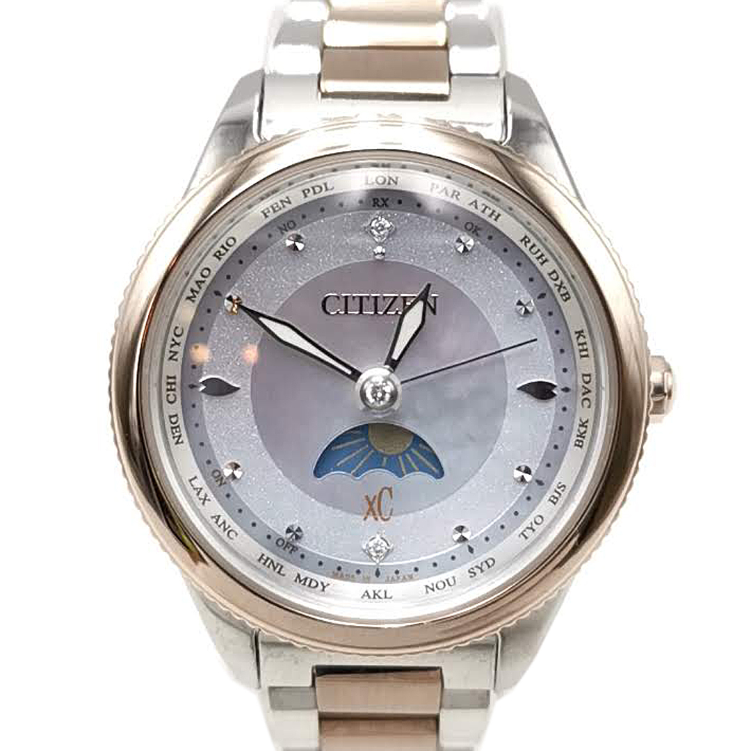 送料無料 美品 シチズン クロスシー CITIZEN 腕時計 EE1007-67W ダイチコレクション エコドライブ レディース拍卖