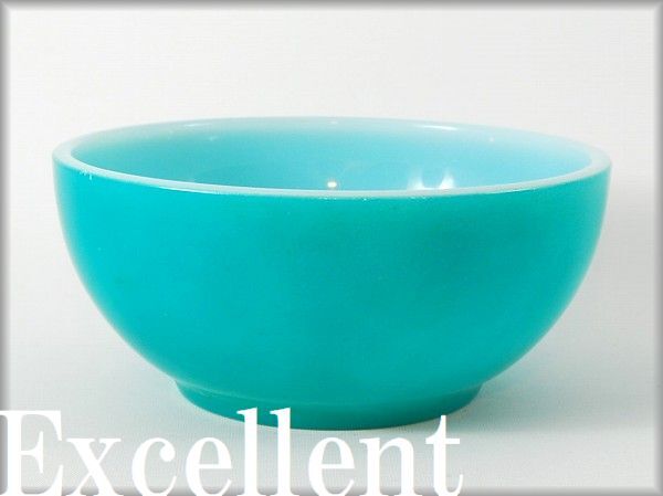 美品★ファイヤーキングFire-King青緑/チリボウル拍卖