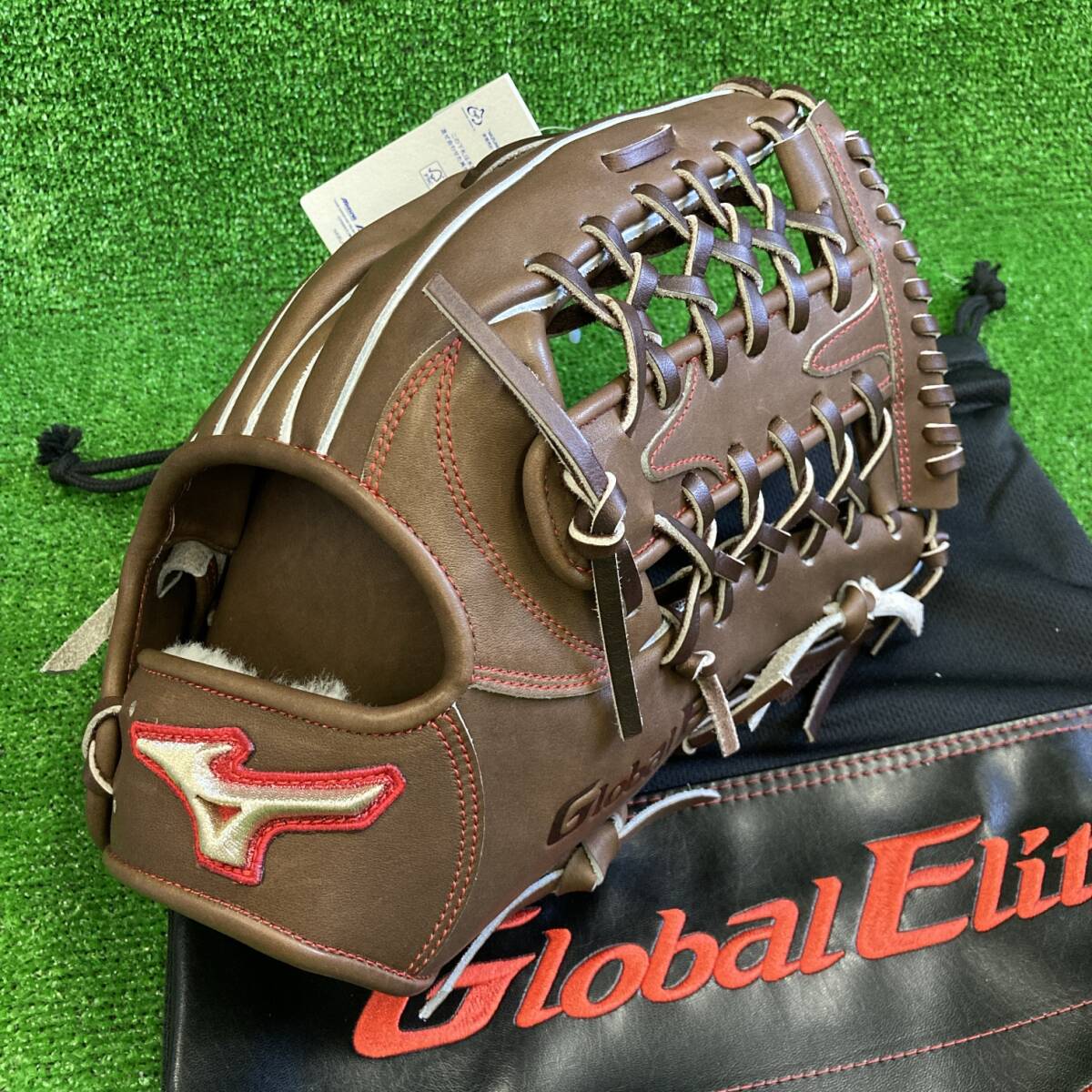 510 ミズノ 硬式用グラブ 外野手用 マホガニー サイズ16N 1AJGH31307 日本製 グローバルエリート 新品拍卖