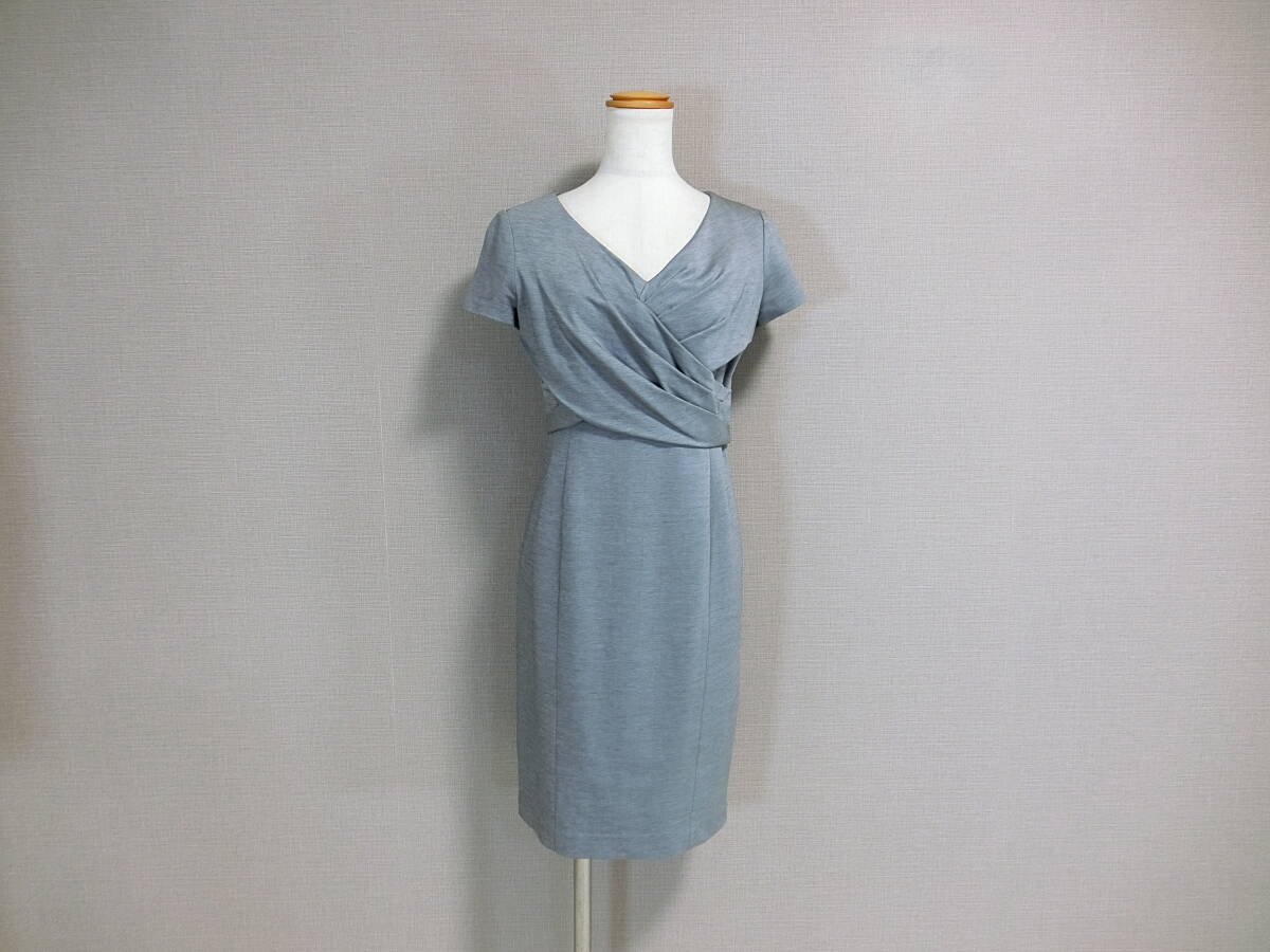 美品 Pinky&Dianne ピンキー&ダイアン ストレッチ 美ライン ワンピース グレー 38拍卖