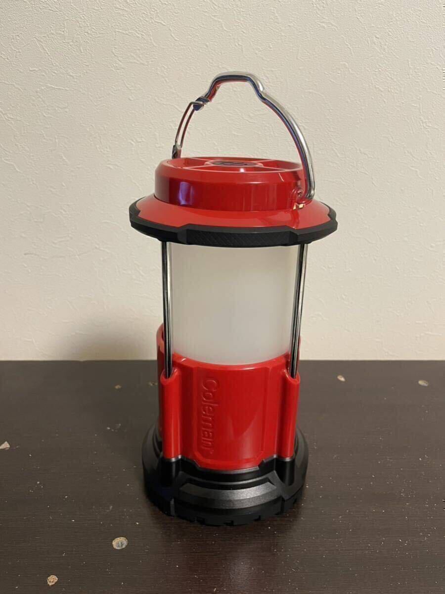 【使用少ない】【送料込み】Coleman コールマン LEDランタン キャンプ アウトドア バーベキュー 災害時 光量3段階+フラッシュ 単1電池式拍卖