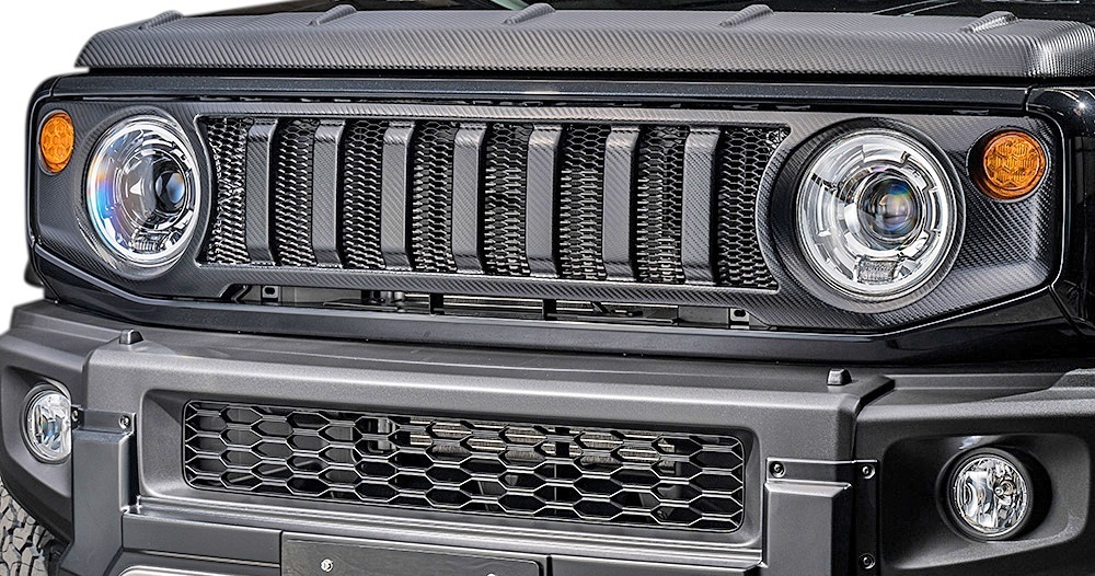 【M's】JB74W ジムニーシエラ (2018/7-) M'z SPEED CROSS LINE フロントグリル ABS 未塗装 エムズスピード エアロ パーツ 2401-4110拍卖