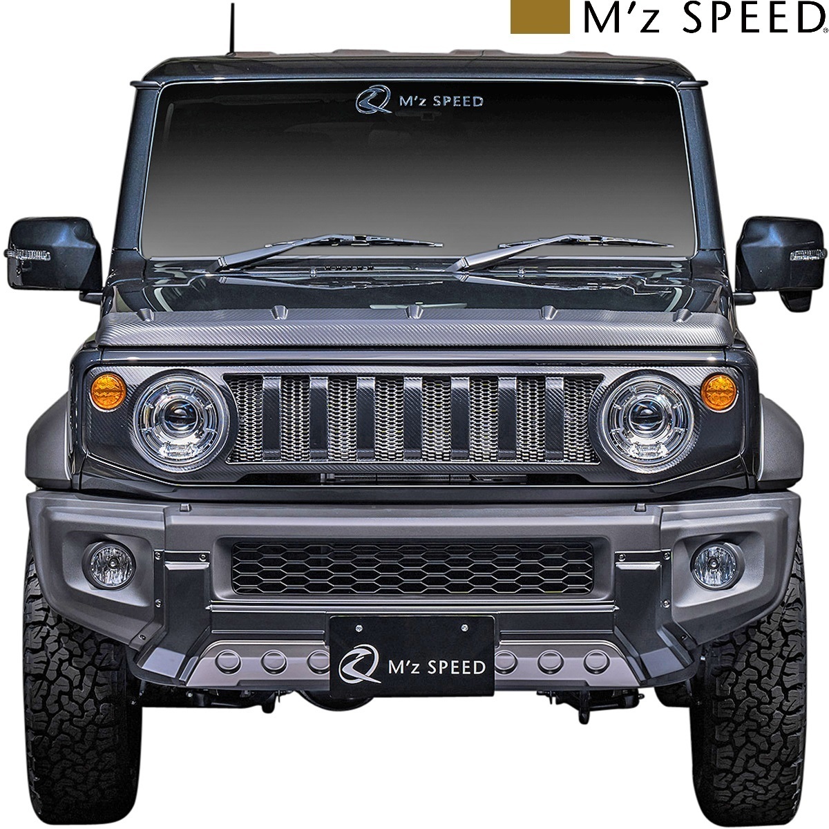 【M's】JB74W ジムニー シエラ (2018/7-) M'z SPEED CROSS LINE フロントバンパーガード エムズスピード エアロ カスタム 2921-1110拍卖