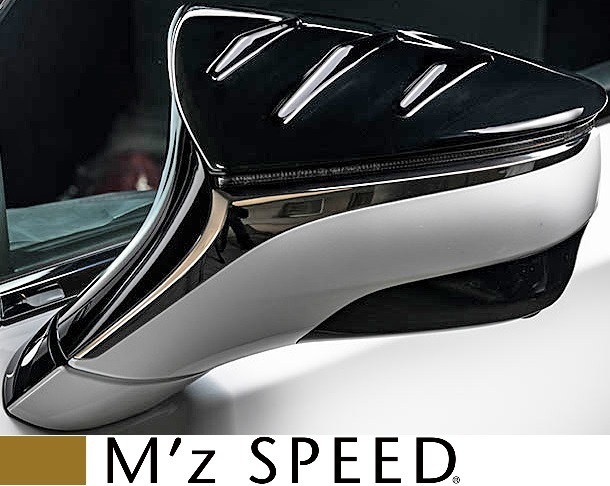 【M’s】50LS 後期 LS500h Fスポーツ GVF50 (2020/11-) M'z SPEED ドアミラー カバー 未塗装 エムズスピード エアロ パーツ 6522-7040拍卖