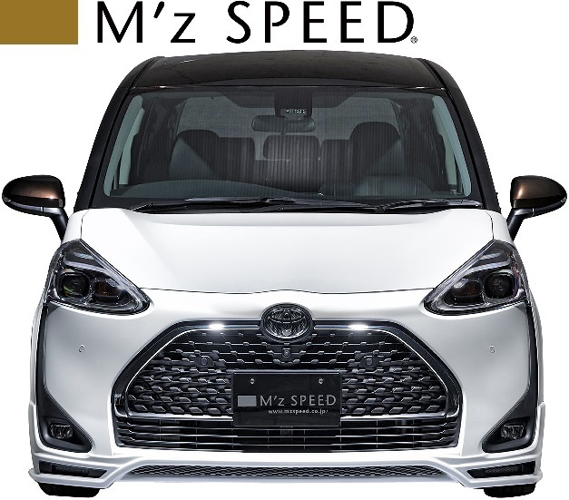 【M's】170シエンタ (2018/9-) M'z SPEED フロントハーフスポイラー (LED付) FRP エムズスピード エアロ フロントスポイラー 3201-1132拍卖