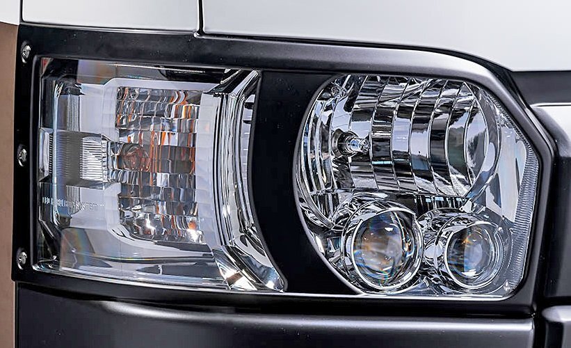 【M's】 200系 ハイエース 4型 5型 6型 KDH/TRH20# (2013/12-) M'z SPEED ヘッドライトガーニッシュ LR エムズスピード アイライン 2941-72拍卖