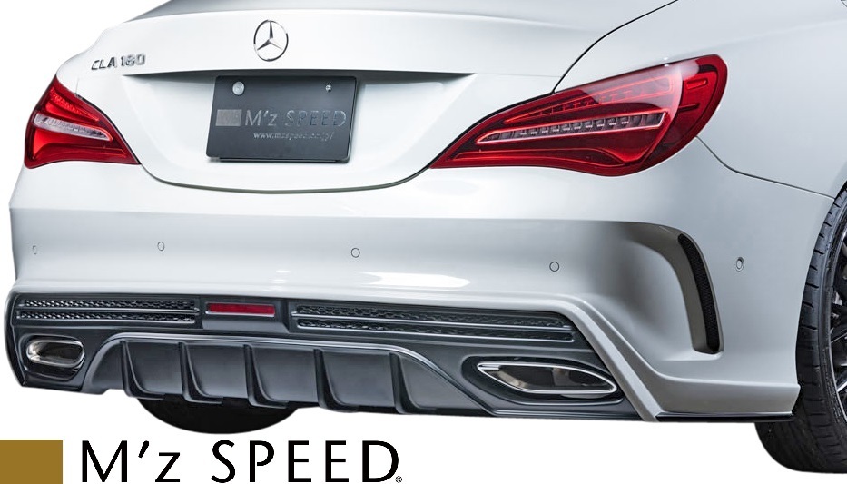 【M's】C117 ベンツ CLAクラス クーペ (2016.8 -) M'z SPEED Purssian Blue リアアンダースポイラー W117 CLA180 AMG style 6681-3113拍卖