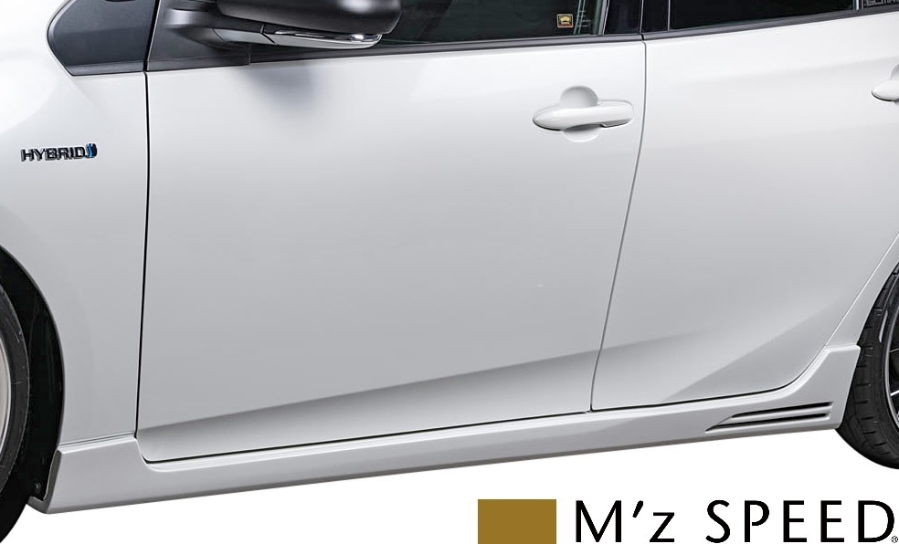【M's】トヨタ 後期 50プリウス (2018/12 -) M'z SPEED サイドステップ 左右 FRP エムズスピード エアロ サイドスカート 1392-2113拍卖