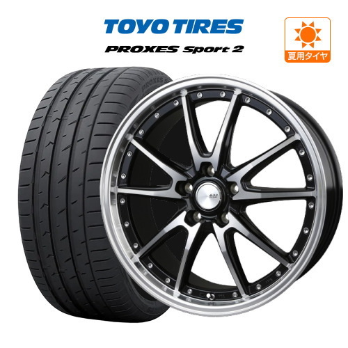 19インチ ホイール 7.5J 5穴 100 114.3 4本 ロクサーニ クロノグラスター TOYO プロクセス スポーツ2 225/35R19 50プリウス拍卖
